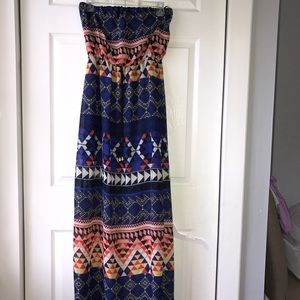 Maxi blue dress